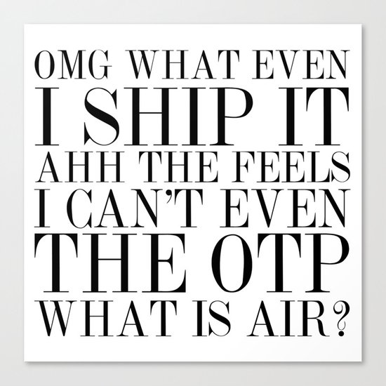 Fangirling is so Vogue Canvas Print