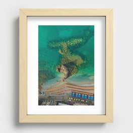 Dawn on the coast of Italy Recessed Framed Print