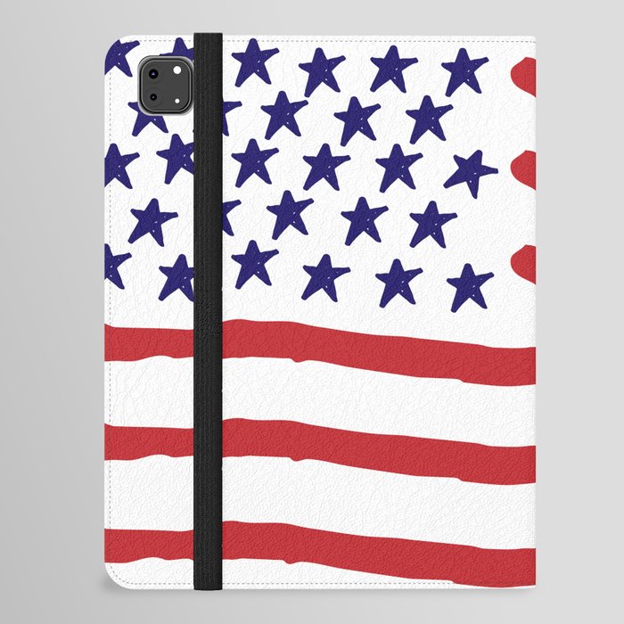 The Star-Spangled Banner / USA Flag / Hand-painted iPad Folio Case