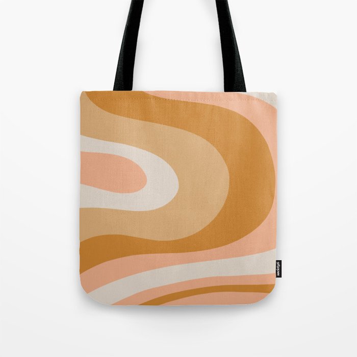 Organic Topography Earth Tone Abstract Tote Bag