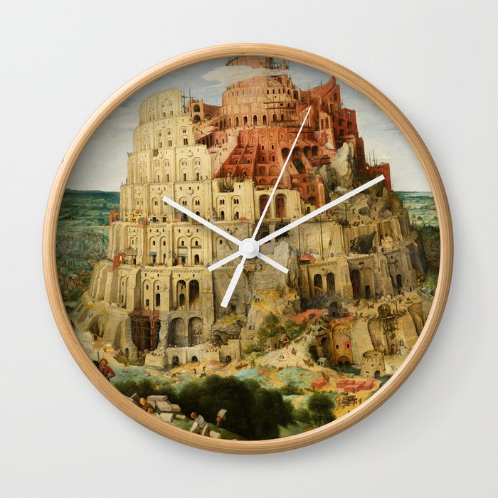 Pieter Bruegel the Elder - The Tower of Babel Wall Clock