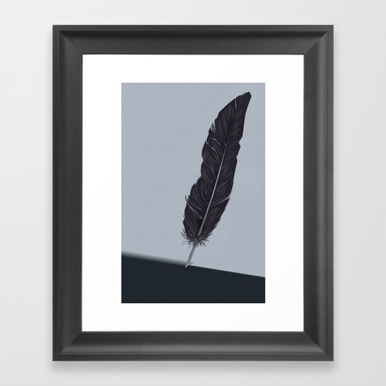 Feathered Edge. Framed Art Print