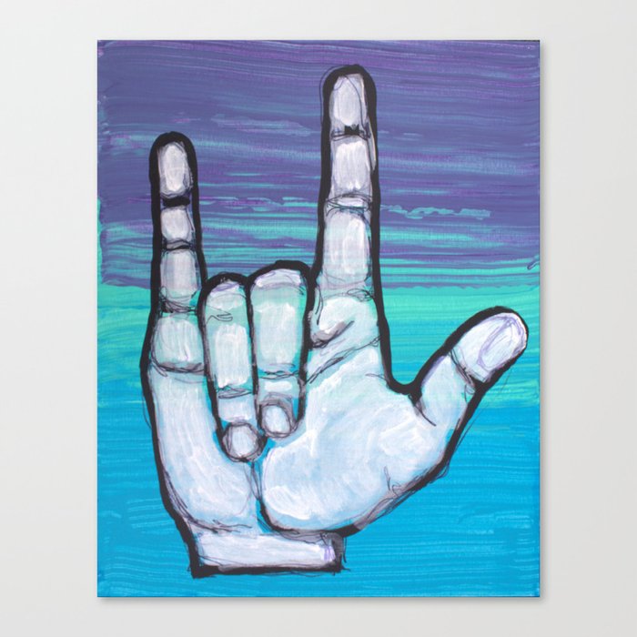 Love ASL Canvas Print