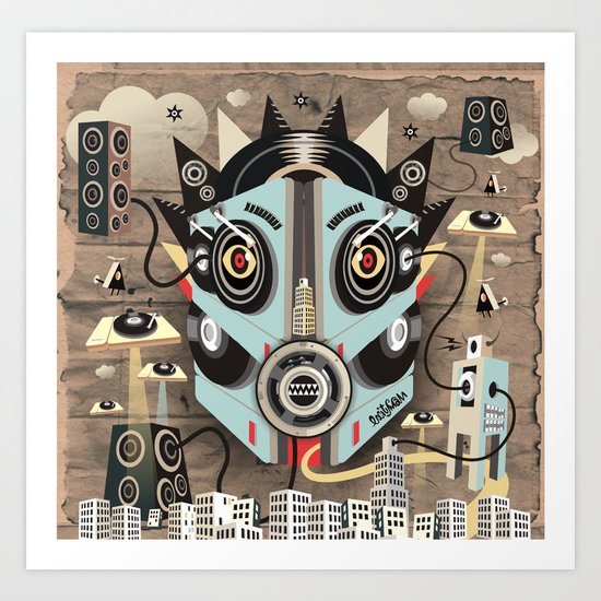 Ubiquity sound Art Print