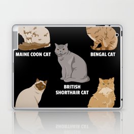 Cats Of The World Different Breeds Of Cats Laptop Skin