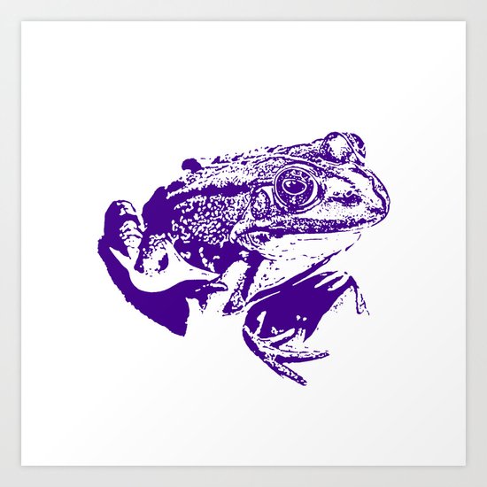 purple frog II Art Print