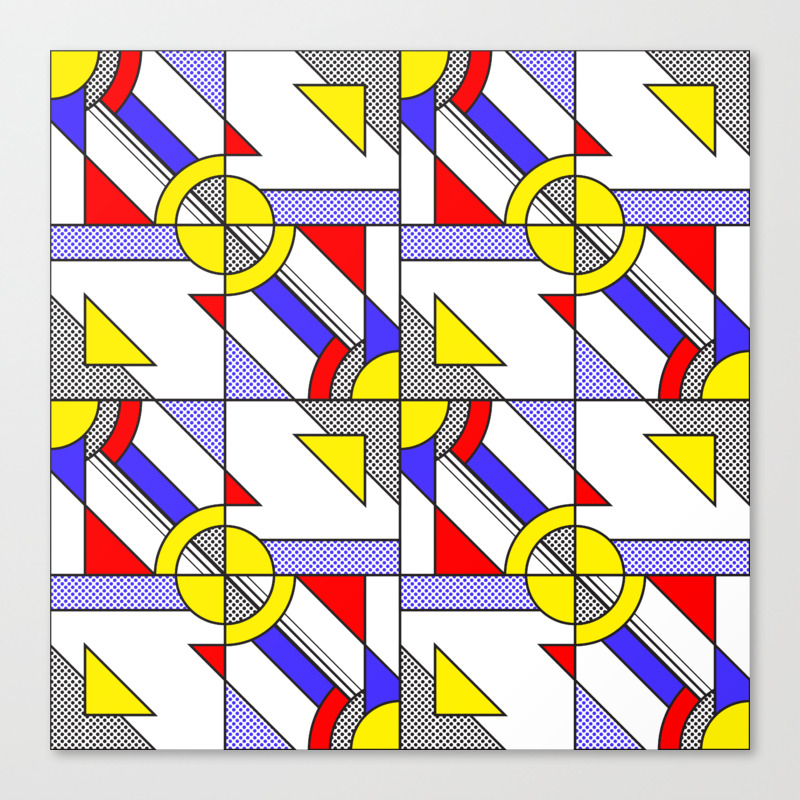 Pop Art Pattern Canvas Print By Dukepope Society6