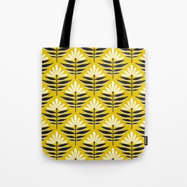 Modern wildflower pattern in yellow Tote Bag