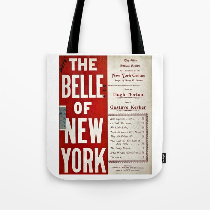 The Belle Of New York Casino Advertising Morton USA Tote Bag