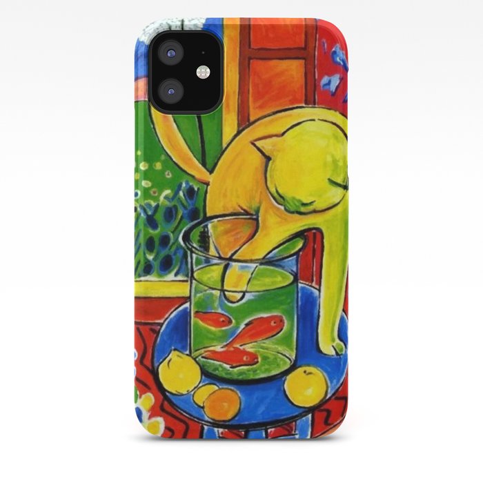 Henri Matisse Le Chat Aux Poissons Rouges 1914 The Cat With Red Fishes Artwork Iphone Case By Cloth O Rama