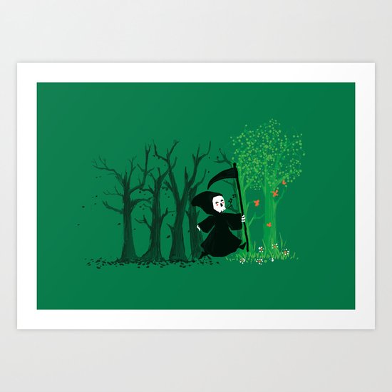 The hills WERE alive Art Print