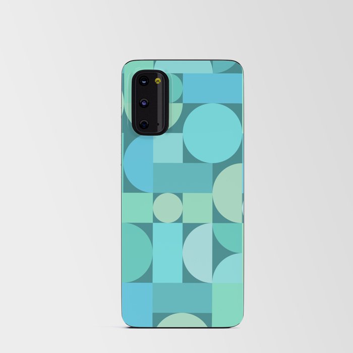 Retro Geometric Abstract Art Ocean 2 Android Card Case
