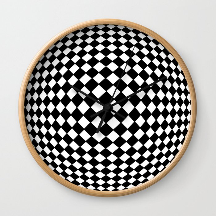Tribute to Vasarely 10 Wall Clock