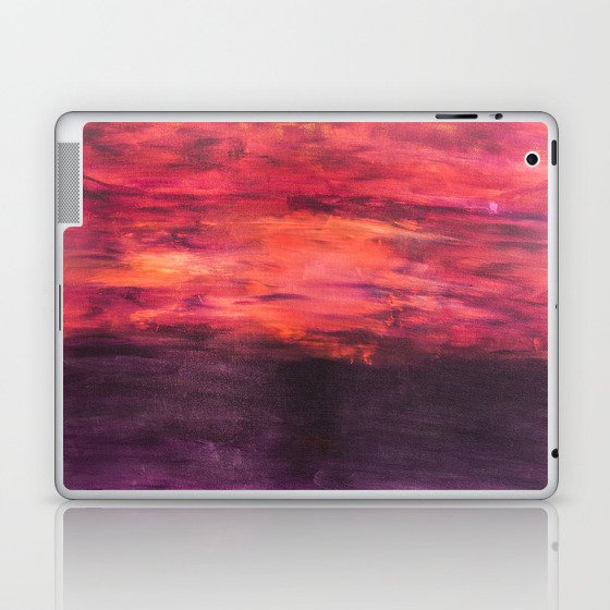 "Sunrise, Sunset" - Original Acrylic Painting by Elizabeth Anne Laptop & iPad Skin