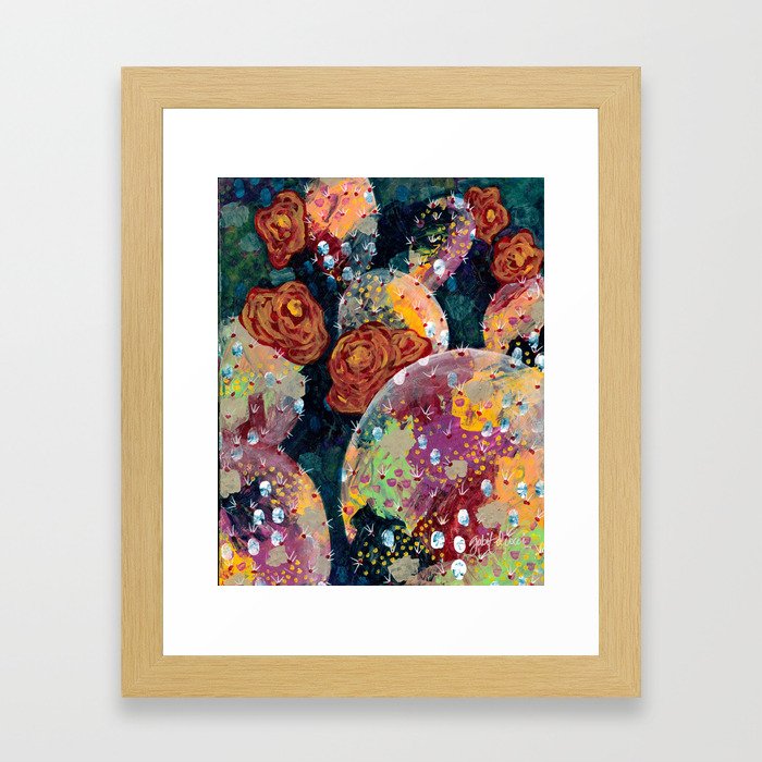 Enchanted Cactus Framed Art Print