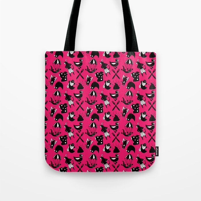 Pink Swears, Medium Print Tote Bag