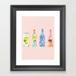 Poppin' Bottles Framed Art Print