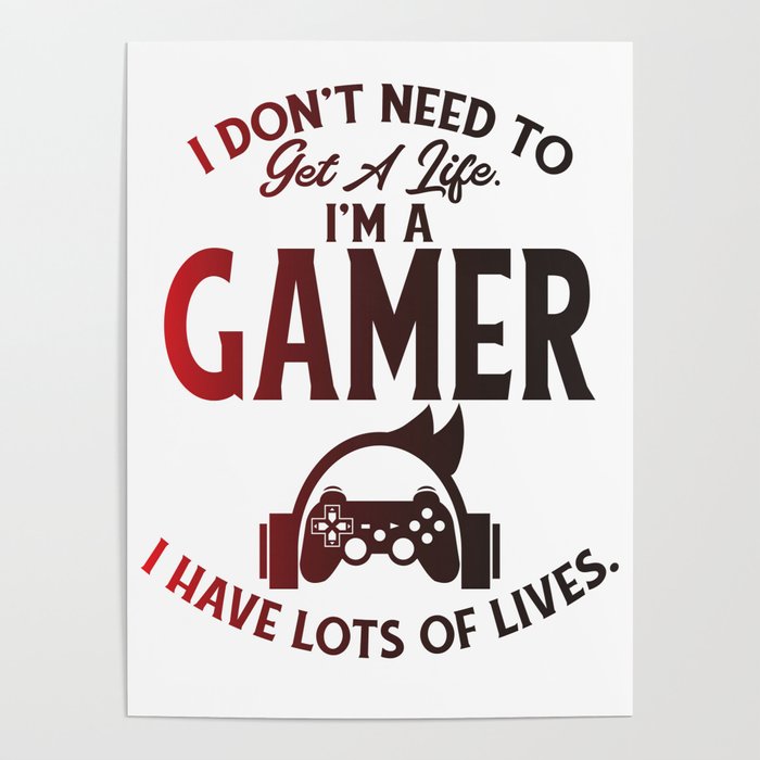 Gamer Have Many Lives. - Gamer - Pin