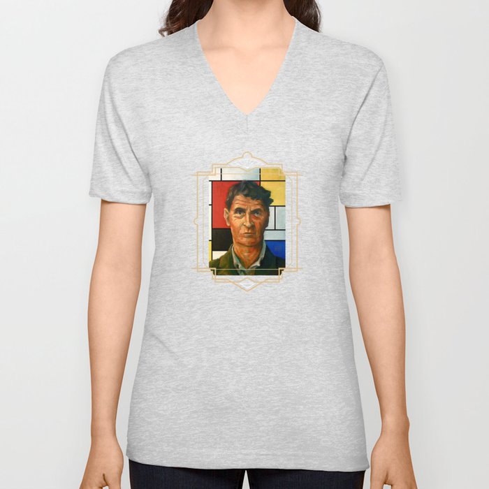 Ludwig Wittgenstein V Neck T Shirt
