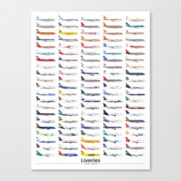 Liveries (by date) Canvas Print