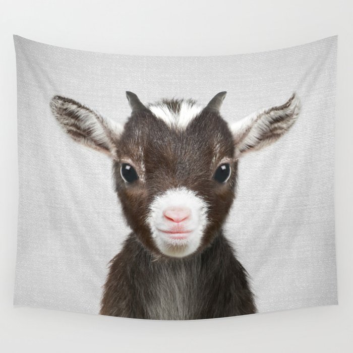 Baby Goat - Colorful Wall Tapestry