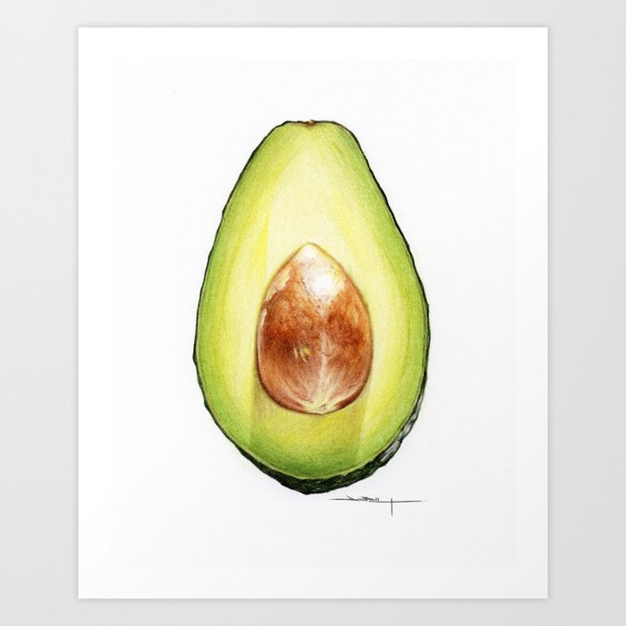 avocado art print by creadoorm society6