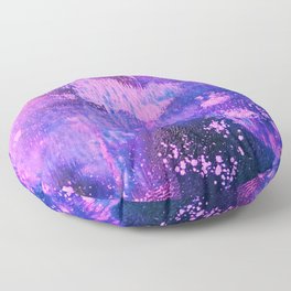 Nightingale Abstract Painting Floor Pillow