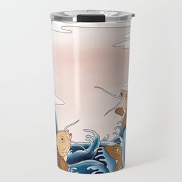 picture of fish wishing for success Travel Mug