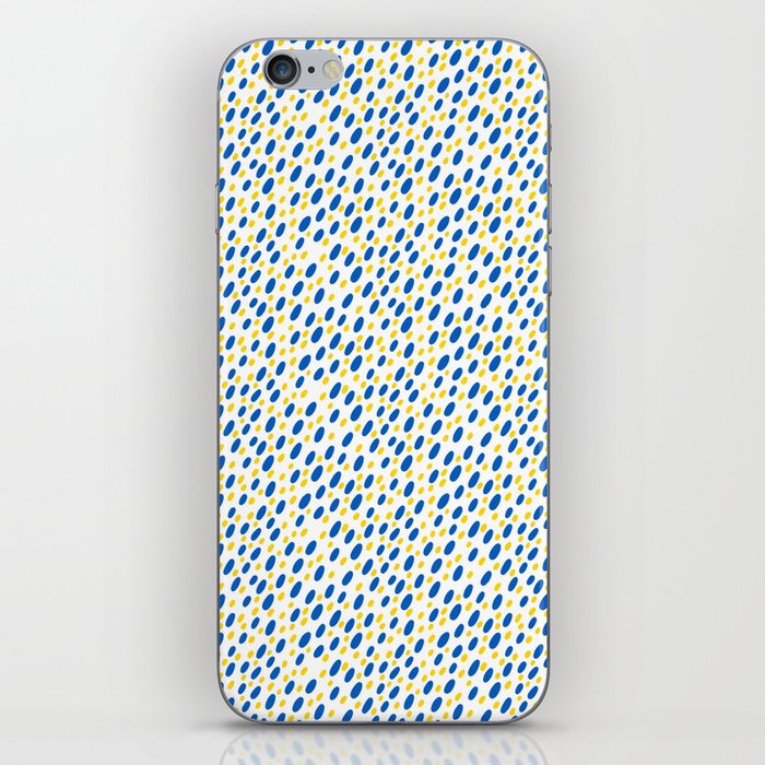 Ukrainian blue yellow dots pattern iPhone Skin