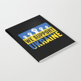 We Support Ukraine Notebook