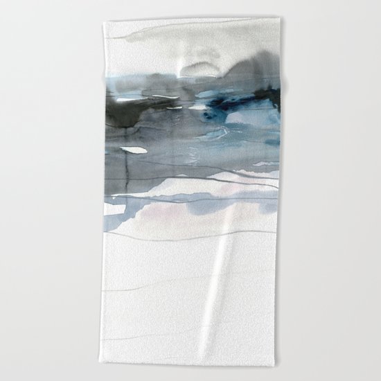 dissolving blues 2 Beach Towel