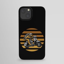 Astronaut Riding Scooter iPhone Case