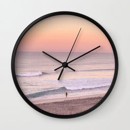 Sunrise Surfer Wall Clock