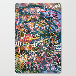 Graffiti Pop Art Writings Music by Emmanuel Signorino Cutting Board