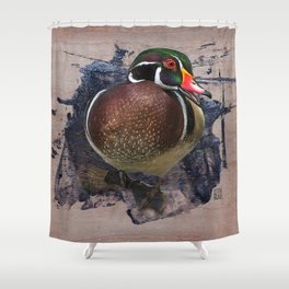 Wood Duck  Shower Curtain