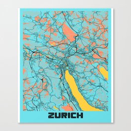 Zurich city Canvas Print