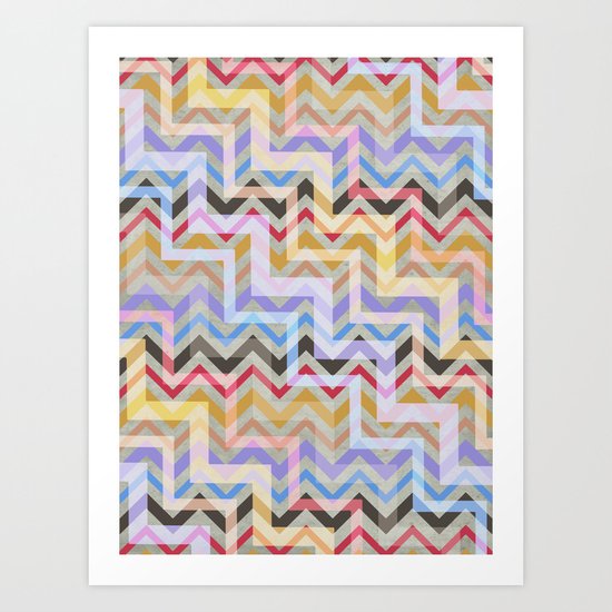 Chevron and on Art Print