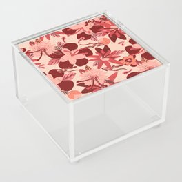 Pink Hibiscus Acrylic Box