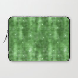 Glam Green Diamond Shimmer Glitter Laptop Sleeve