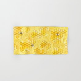 Meant to Bee - Honey Bees Pattern Hand & Bath Towel