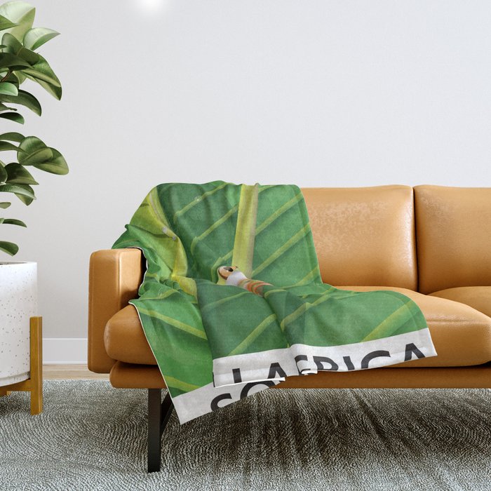 South America Tree Frog vacation poster, Throw Blanket