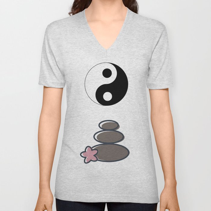 Zen doodle V Neck T Shirt