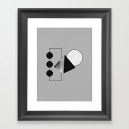 Dimensions Abstract Geometric Framed Art Print