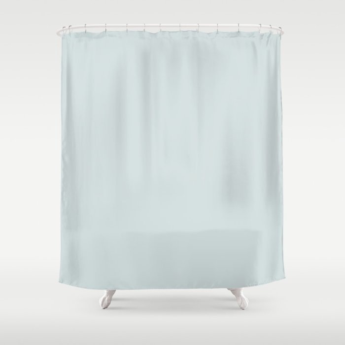 SPA BLUE PALE SOLID COLOR  Shower Curtain