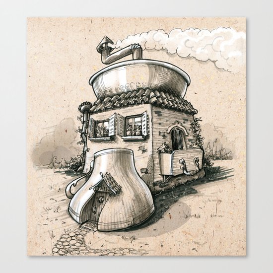 Coffee House Canvas Print