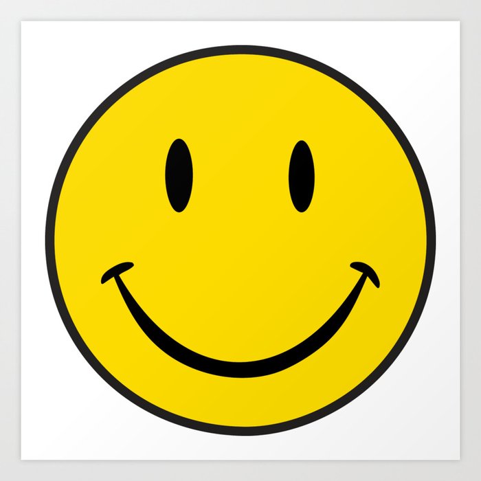 Smiley Happy Face Art Print