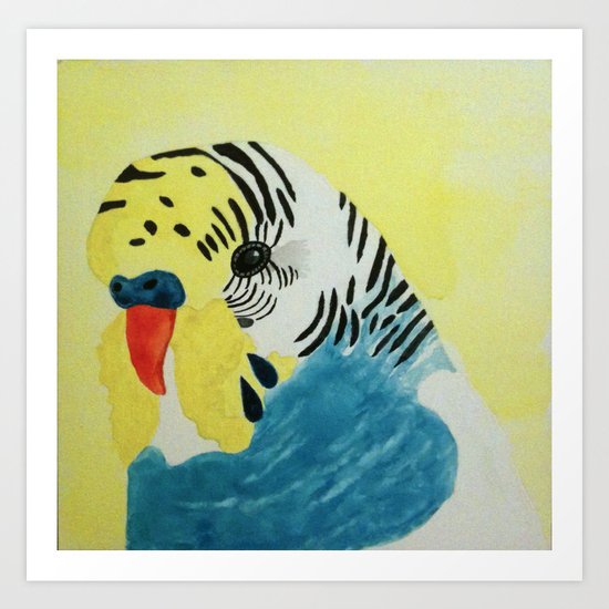 Budgie Art Print
