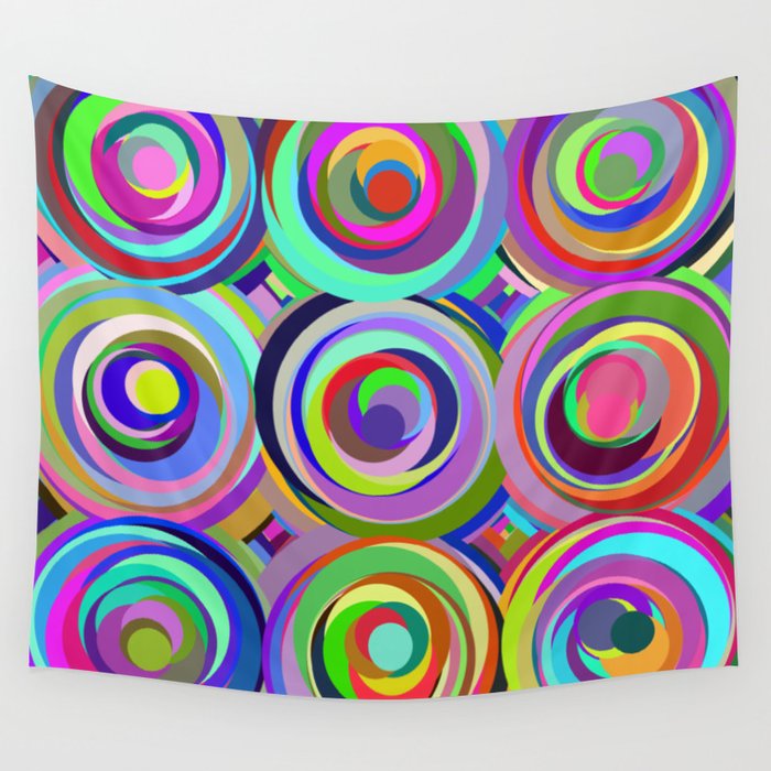 3x3 009 - abstract bouquet Wall Tapestry