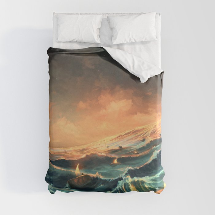 Refugees in a nutshell Duvet Cover