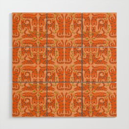 tigers pattern Wood Wall Art